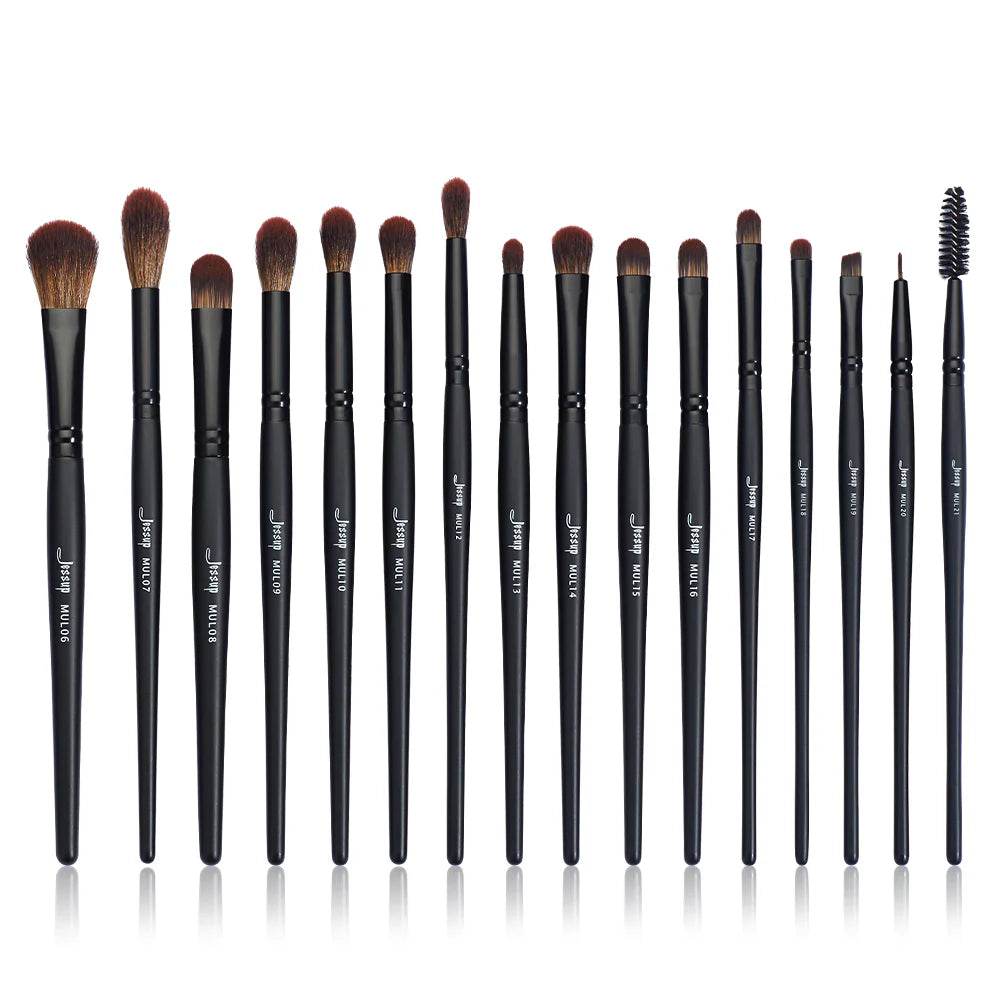 Jessup T272 Black Precision 16‑Piece Eye Brush Set