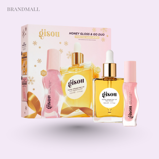 Gisou Honey Gloss & Go Duo – Hair Oil & Lip Oil Set