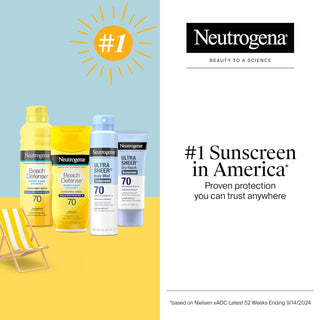 Neutrogena Ultra Sheer Body Mist Sunscreen Spray Broad Spectrum SPF 70