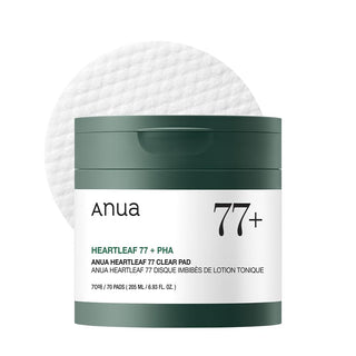 Anua Heartleaf 77 Clear Pad 160ml – Soothing Exfoliating Toner Pads with Heartleaf Extract – Buy Anua Skincare at BrandMall India
