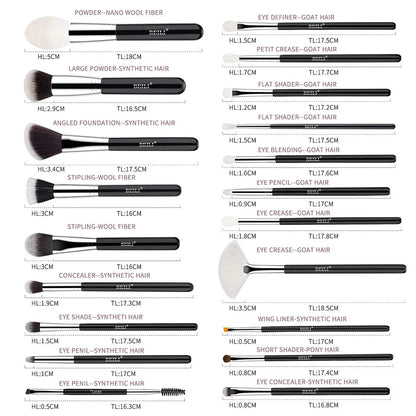 Beili Professional Makeup Brushes 20 Pc Set