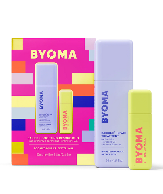 Byoma Barrier Boosting Rescue Duo – Barrier+ Repair Treatment & Liptide Lip Mask