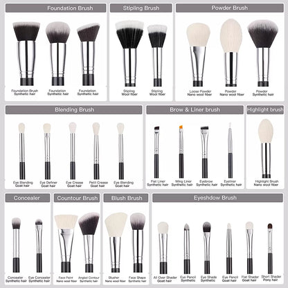 Beili Professional Makeup Brushes 30pcs B-30