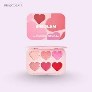 Sheglam Flush Crush Cream Blush Palette (6 Shades)