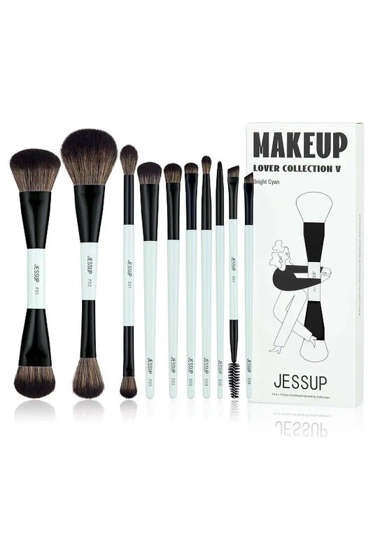Jessup T500 Duo-Ended 14-in-10 Makeup Brush Set