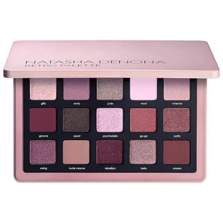 Natasha Denona Retro Eyeshadow Palette – 15 Mauve, Burgundy and Pink Shades for Romantic Eye Looks – Buy Natasha Denona at BrandMall India