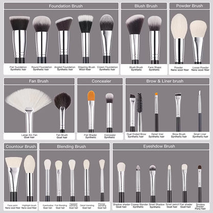Beili Professional Makeup Brushes 30pcs B-30N