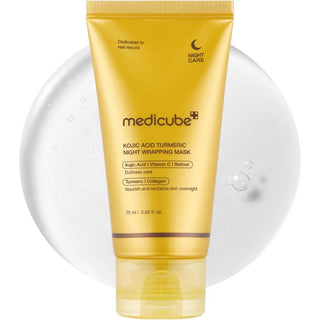Medicube Kojic Acid Turmeric Night Wrapping Mask – Brightening Overnight Face Mask for Glowing Skin – Buy Medicube Skincare at BrandMall India